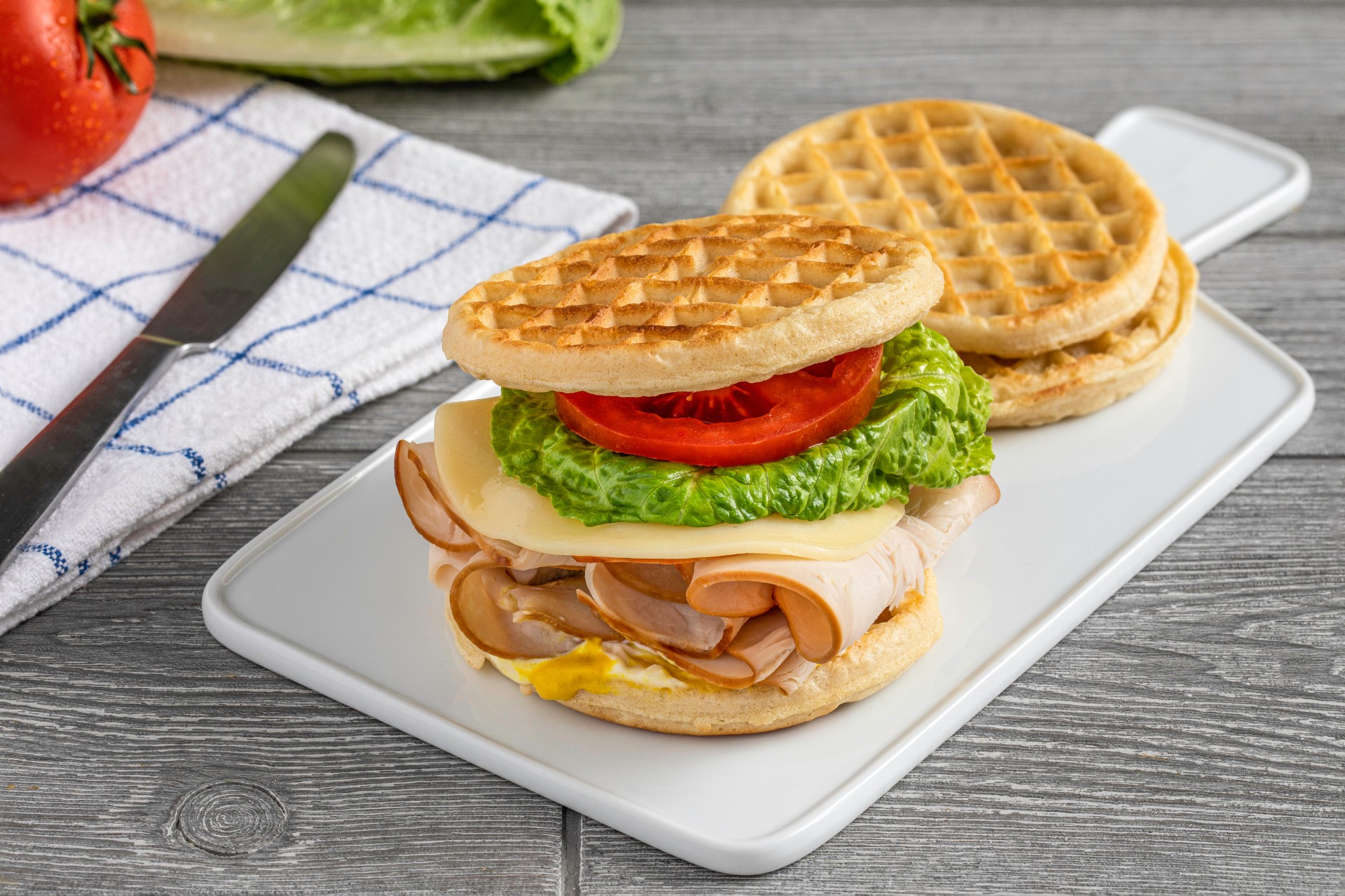 Savory Waffle Sandwich - Healthy Pantry